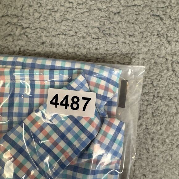 Vineyard Vines Shirt Mens M Blue Classic Fit Tucker Button Down Performance - Picture 7 of 7